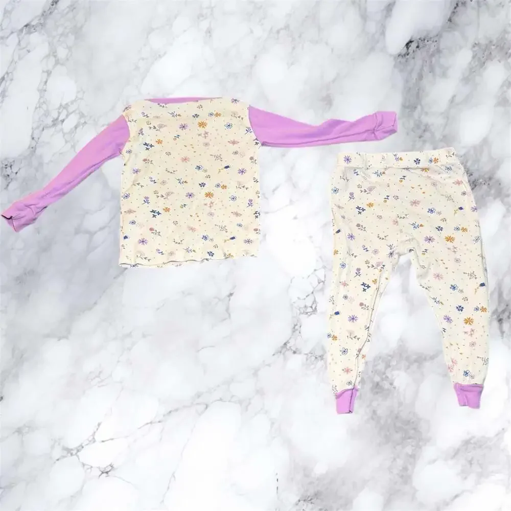 Infant &‎ Toddler Girls Purple Floral Cotton Baby Owl Pajamas Sleep Set 18 month